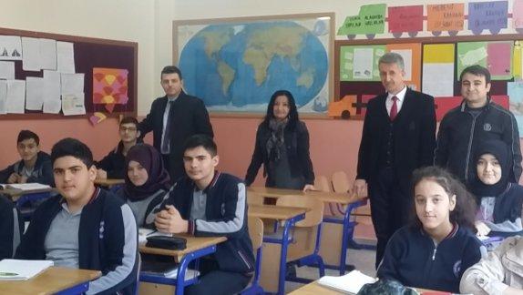 İlçe Milli Eğitim Müdürü Olgun ŞENSOY Gazi Mustafa Kemal YBO Öğrencilerini ziyaret etti.