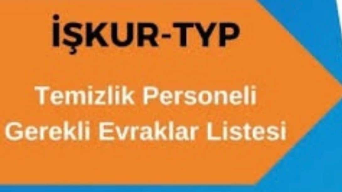 2025-2026 EĞİTİM ÖĞRETİM YILI TYP KAPSAMINDA İSTENECEK EVRAKLAR